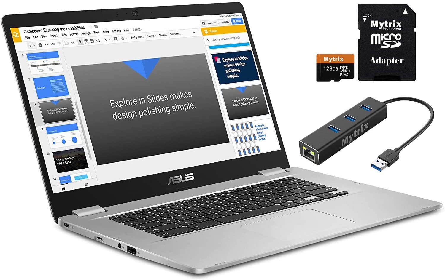 ASUS Chromebook C523 Celeron N3350 · HD Graphics 500 · 15.6”, HD