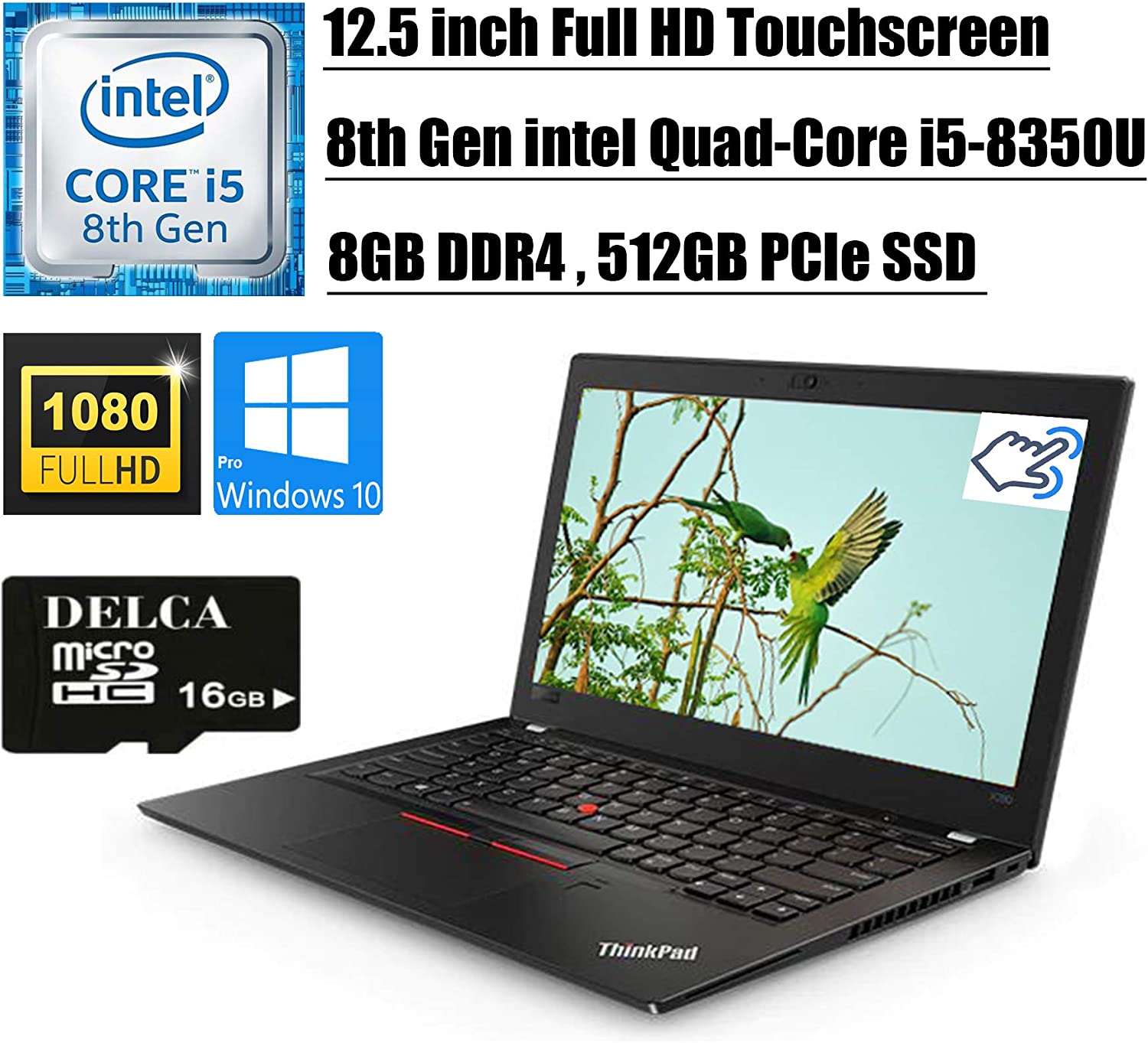 Lenovo ThinkPad X280 - i5-8350U · UHD Graphics 620 · 12.5”, Full 