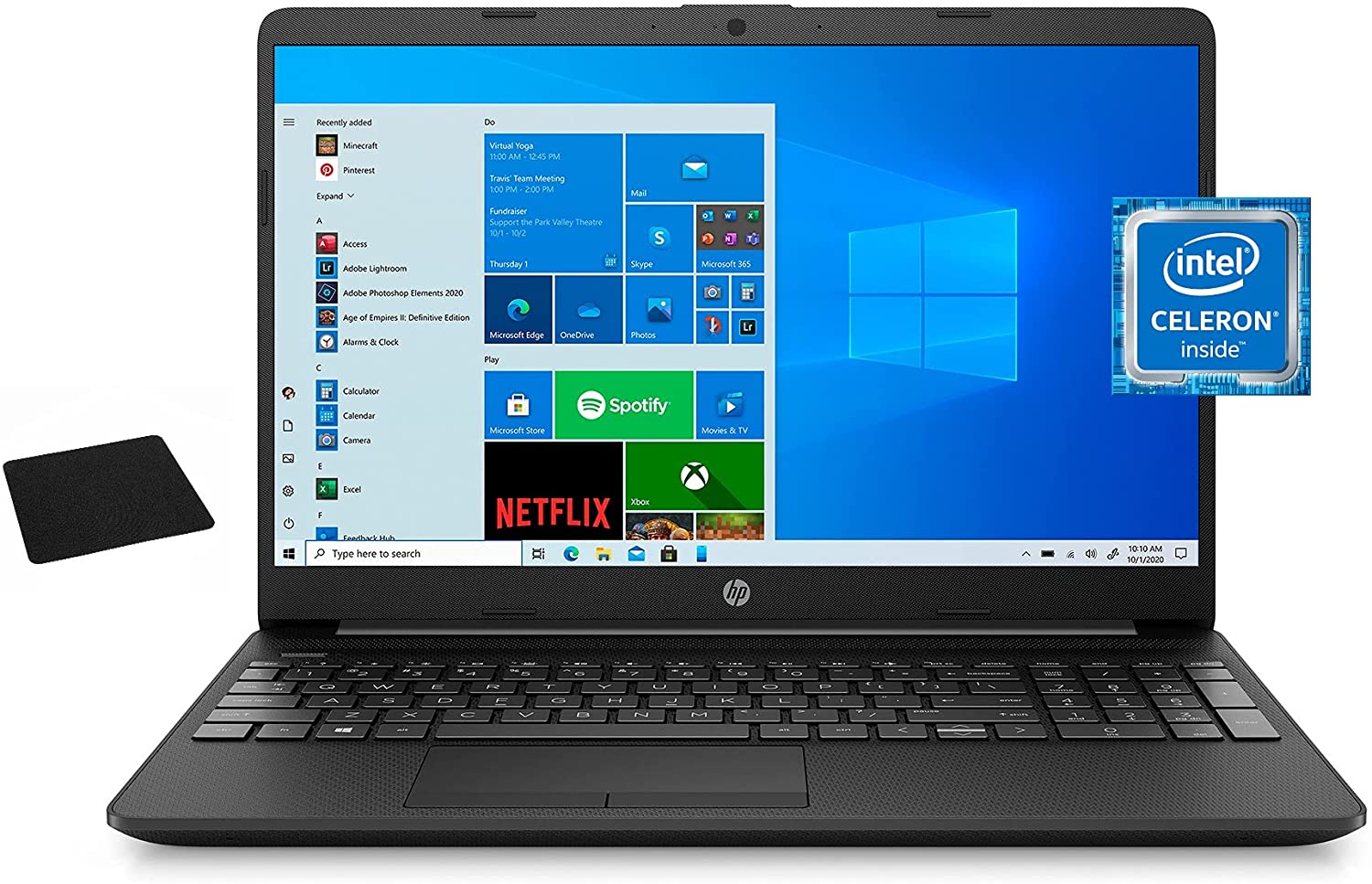 HP 15 Celeron N4020 · UHD Graphics 600 · 15.6”, Full HD (1920 x 1080