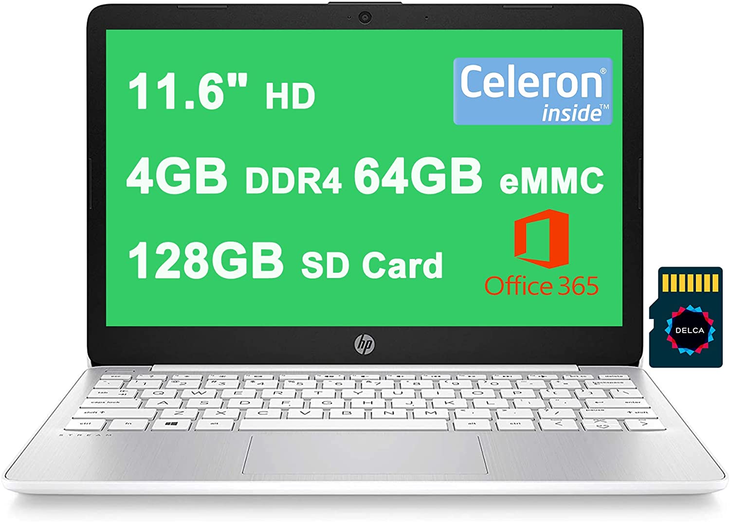 HP Stream 11 Celeron N4000 · UHD Graphics 600 · 11.6”, HD (1366 x 768